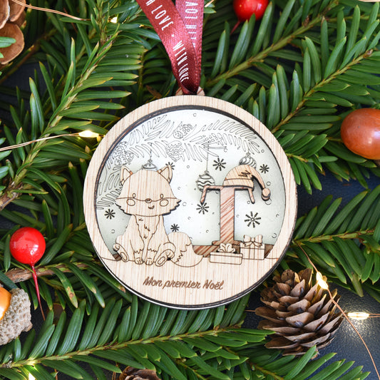 Christmas Ornament with Fox Motif